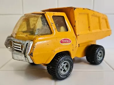 Vintage 70's Yellow Tonka Dump Truck W/Tilt 8.5   For Parts &/or Restoration  • $14.99