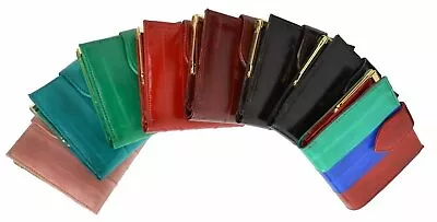 Genuine EEL SKIN French Coin Bifold W/Snap Button Wallet/Purse/Bag Small/Mini • $21.99