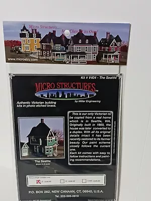 Micro Structures The Seattle Victorian House Kit - Z Scale • $49