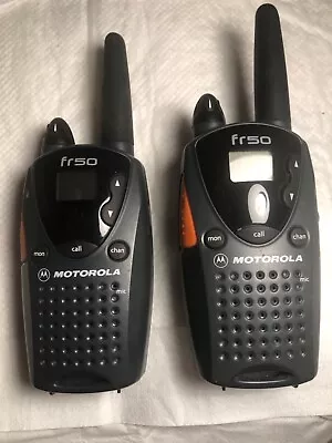 Lot Of 2 Motorola Talkabout Fr50 2 Way Radio Walkie Talkies NO BATTERIES  • $14.35