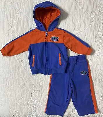 Infant Florida Gators 2 Pc Jacket & Pant Sweatsuit By Kid Athletics 18 Months • $16.99