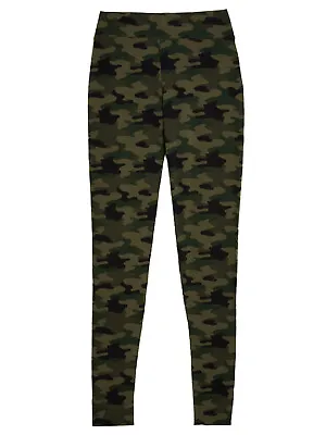£10.99 • Buy Ex-M & S Khaki Camouflage High Waisted Stretchy Leggings - BNWOT 