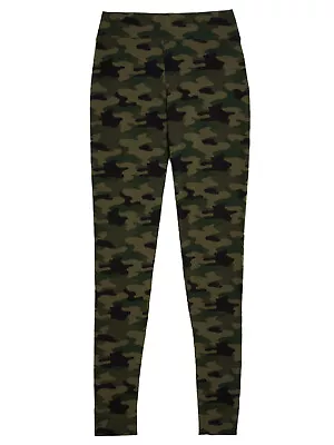 £10.99 • Buy Ex-M & S Khaki Camouflage High Waisted Stretchy Leggings - BNWOT 