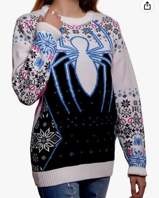 $25.95 • Buy Women’s Spider-Gwen Ugly Christmas Sweater Women Marvel Spider-Man Size XXL