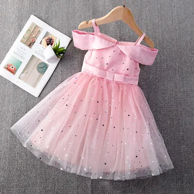 £10.82 • Buy Girls Baby Kids Wedding Dress Floral Lace Tutu Maxi Princess Party Dresses Gift