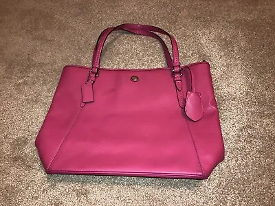 Coach F27349 Peyton Pink Saffiano Leather Tote Handbag • $75