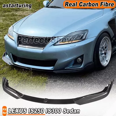 For LEXUS IS250 IS300 Sedan 11-12 REAL Carbon Front Bumper Lip Spoiler Splitter  • $626.99