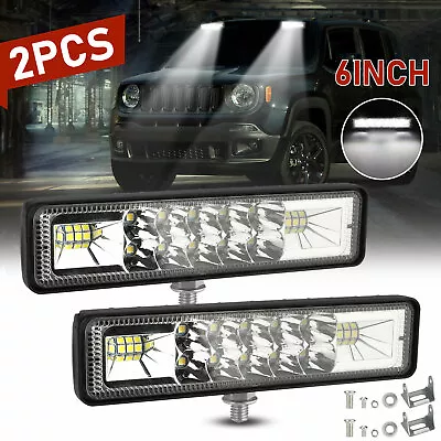 2X 6inch Cree LED Work Light Bar Spot Fog Driving Lamp 4WD Offroad Truck ATV SUV • $15.48