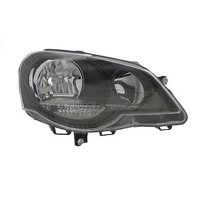 Headlight VW Polo Mk4 GTi 9N3 2006-2010 Black Inner Headlamp Drivers Side Right • $109.58