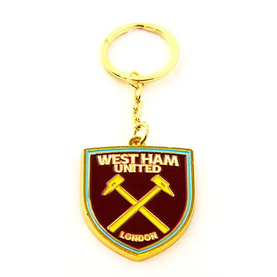£5.68 • Buy West Ham United Fc Crest Metal Keyring Key Ring Keychain Souvenir New Gift Xmas