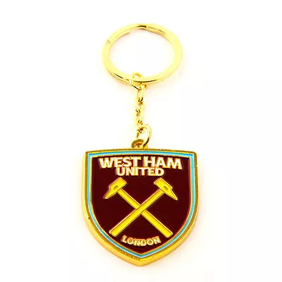 £5.98 • Buy West Ham United Fc Crest Metal Keyring Key Ring Keychain Souvenir New Gift Xmas