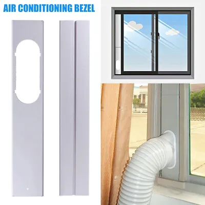 $22.63 • Buy 2/3x For Portable Air Conditioner Window Slide Kit Plate White + Screws