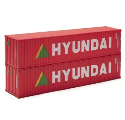 O Scale 40-Foot HYUNDAI Intermodal Containers (2-Pack) Menards MTH Lionel • $79.99