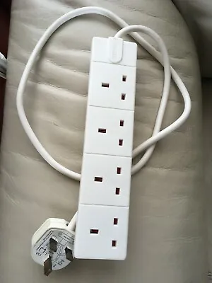 Master Plug UK Plug Cable Socket Power Strip Fused It's Used For 1 Month. 13A 25 • $45