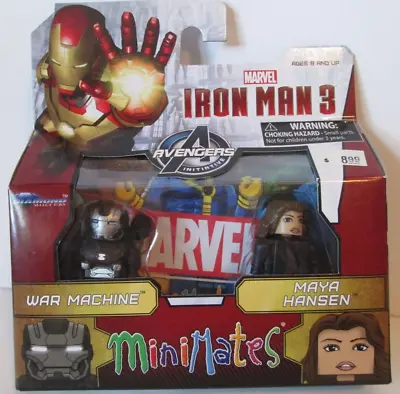 Marvel MINIMATES WAR MACHINE & MAYA HANSEN Action Figures Iron Man 3 Wave 49 NIP • $12