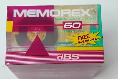 Memorex DBS 60 Minutes Blank Cassettes 7 Pack SEALED (BE-132) • $11.99