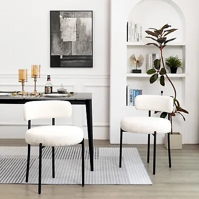 Kitchen Chairs Mid-Century Modern Dining Chairs Set Of 2 Kitchen Dining Room • $89.99