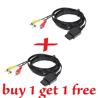 N64 SNES Gamecube 6FT RCA TV AV Audio Video Stereo Cable Cord For Nintendo 64 • $7.99