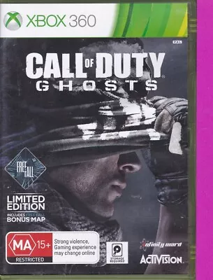 Call Of Duty Ghosts Limited Edition: Xbox 360 (4M 2-Disc SetActivisionPAL) 🖥 • $3.85