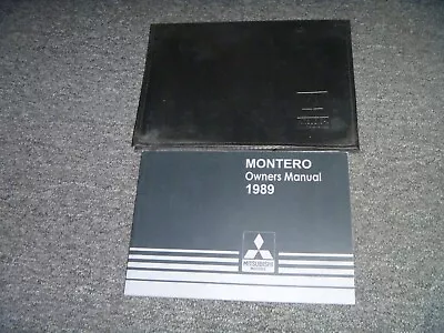 1989 Mitsubishi Montero Owner Operator Manual Set SP Sport LS 4WD 2.6L 3.0L V6 • $209.30