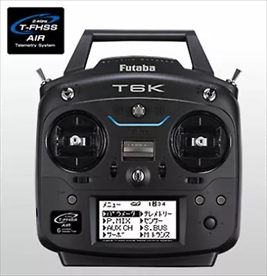 00008522-3 Futaba T6K 6ch-2.4GHz T-FHSS AIR Model Airplane T/R Set New • $396.99