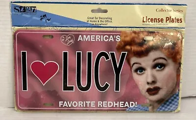 I Love Lucy Americas Favorite Redhead License Plate 6  X 12  Metal Tin • $19.99