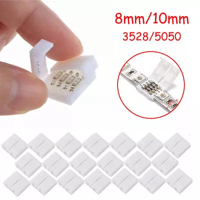 4Pin RGB Solderless PCB Clip-on Adapter Connector For 3528 5050 LED Strip Light • $5.57