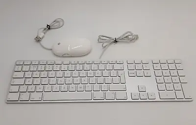 Genuine Apple A1243 Wired Extended Keyboard & Apple A1153 Mouse IMac Mac Pro • £44.99