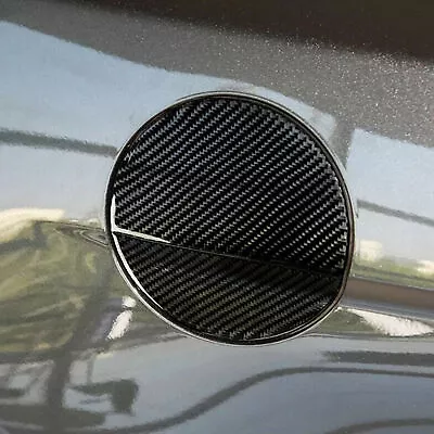 Real Carbon Fiber Door Gas Cap Fuel Filler Tank Cover Fits 2015-20 Fitsd Mustang • $17.99