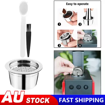 Coffee Capsule Stainless Steel Capsules Reusable Refillable Pods For ALDI • $29.29