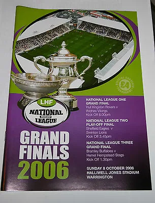 £1 • Buy Hull K R V Widnes Grand Finals X 3 8th October 2006 @ Halliwell Jones Warrington