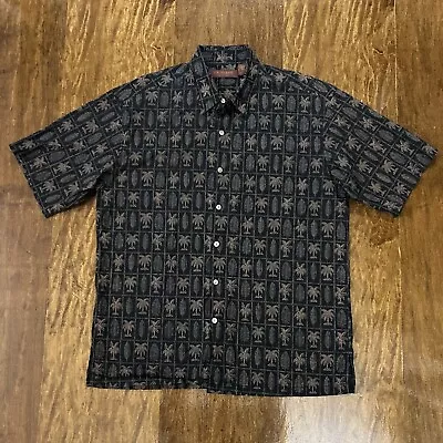 Tori Richard Men’s Size Large Short Sleeve Button Front Shirt All Over Print • $21.99