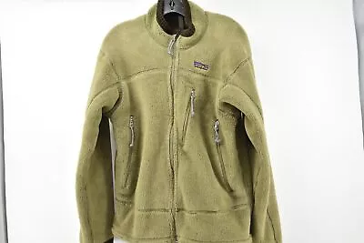 Patagonia Men's Med. Olive Green Polyester Full Zip Fleece (8092K) • $10.99
