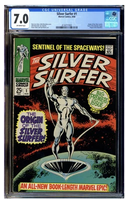 $610 • Buy SILVER SURFER #1 CGC 7.0 Marvel Comics 1968 Origin Of Silver Surfer - Layaway