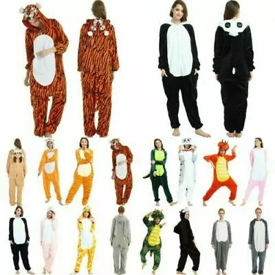 £16.30 • Buy Christmas Animal Pajamas Nightwear Cosplay Costumes Adult Jumpsuit Outfit 
