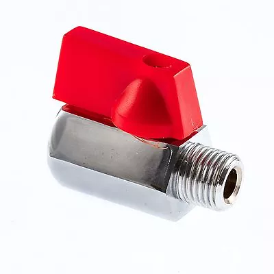 £3.95 • Buy Mini Ball Valve M X F  :  1/4  BSP  :  Plated Brass (BZP)  :  Alloy Lever