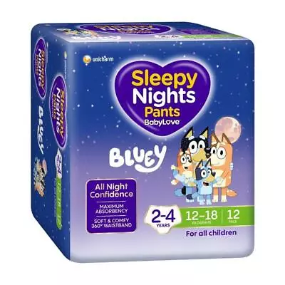 BabyLove SleepyNights Pants 2-4 Years (12-18kg) 12 Pack • $12.49