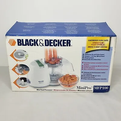 Black & Decker Mini Pro MFP100 Food Processor - (Works But Button Issue. Read) • $12.97