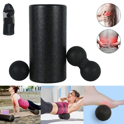 Peanut Lacrosse Foam Roller Yoga Pilates Back Gym Exercise Hard Massage  ♛ • $24.29
