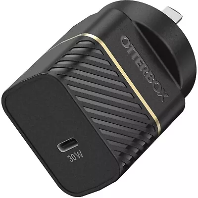 OtterBox 30W USB-C PD Fast GaN Wall Charger - Black (78-80485) Supports PPS Ul • $57