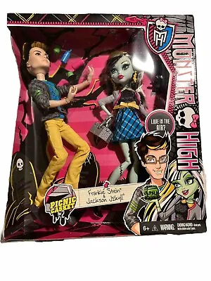 2013 Monster High Doll Set - Frankie Stein & Jackson Jekyll -Picnic Casket  New • $69.99