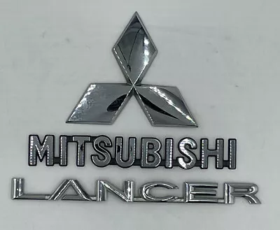 08 09 10 11 12 13 14 15 16 17 Mitsubishi Lancer Chrome Rear Emblem Logo Badge • $36.99