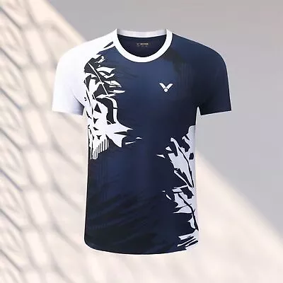 2024 New VICTOR Men's Badminton Tops Table Tennis Clothes Quick Drying T-Shirts • $24