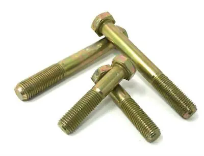 M8 M10 M12 M14 Metric Fine Grade 10.9 High Tensile Yellow Zinc Steel Hex Bolts • £3.99