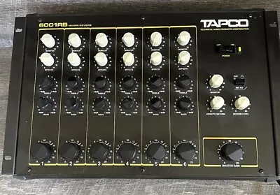 Vintage Tapco 6001rb Mixer/Reverb 6 Channel Rack Mount L@@K! • $49.95