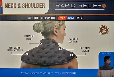 Microwave Heated Neck Warmer Shoulder Wrap Pain Relief Hot Cold Heat Therapy UK • £12.99