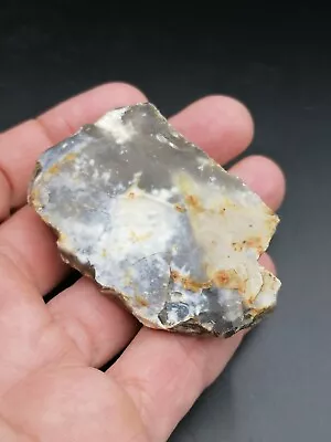 Middle Paleolithic Neanderthal France Mousterian Backed Knife In Flint COA • $25