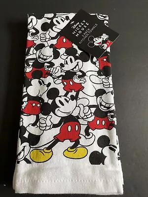 New Disney Land World Classic Mickey Mouse 2 Pack Kitchen Towels 16 X 26 White • $14.99