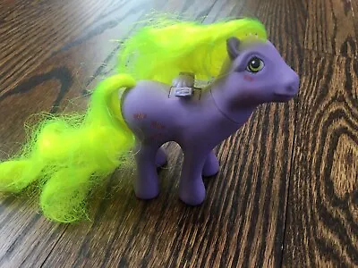 My Little Pony YUM YUM Flutter Wing Purple Yellow Candies G1 Vintage Hasbro • $10.99