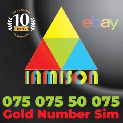 £79.99 • Buy Gold  Vip Memorable Personal Mobile Number ( Uk ) Buy It Now 075 075 50 075